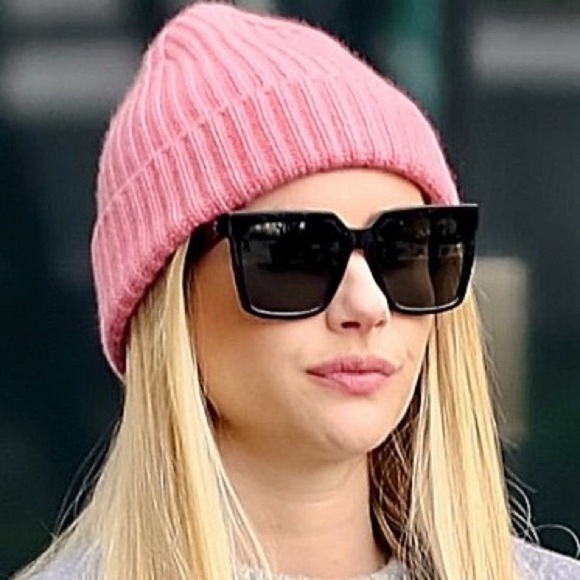 NEW Black Chunky Square Frame 3 Gold Rivet Vintage Designer Style Sunglasses - Picture 14 of 16